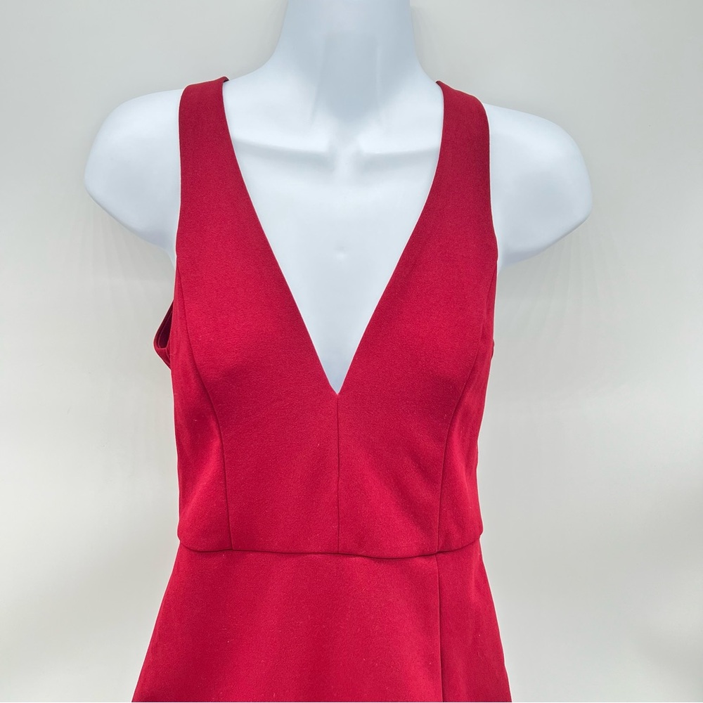 Lulu's Bold Red Backless Dress w/Front Slit Over Left Thigh-Size XS - Picture 2 of 9
